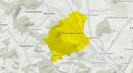 Immobilienpreisekarte Markt Berolzheim